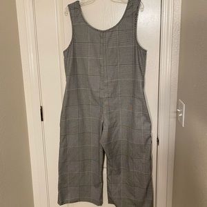 Womens Altar Houseline Houndstooth Jumpsuit Sz XL